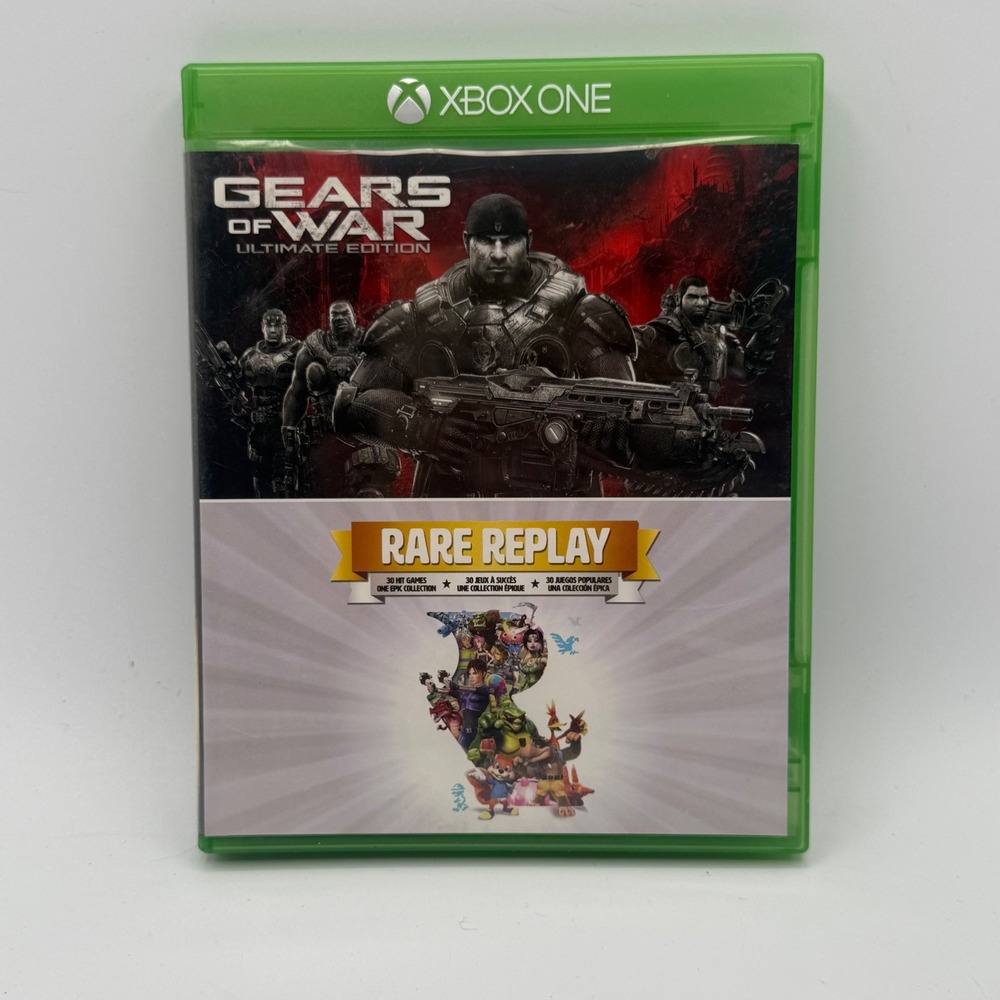 Microsoft Xbox One Game OS Gears of War Ultimate Rare Replay Excellent Bundle